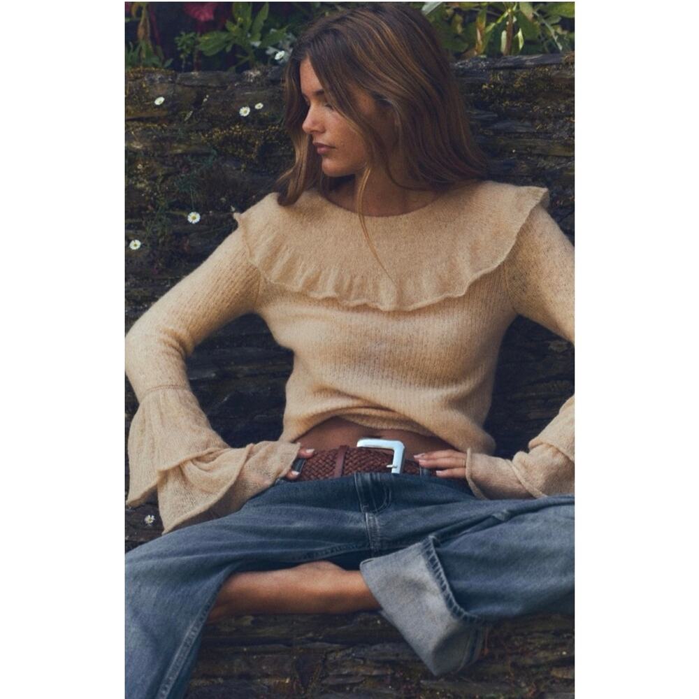 Zara Alpaca and Wool Fine Knit Sweater Size S NWT
